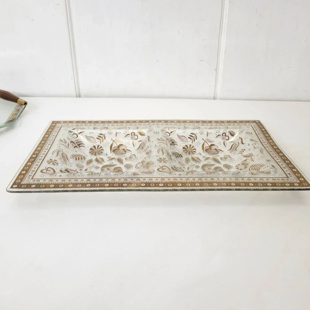 Georges Briard MCM Glass Serving Trays - Picture 5 of 8